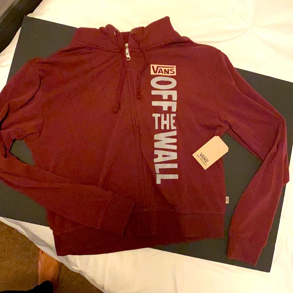 Vans zip up sweater